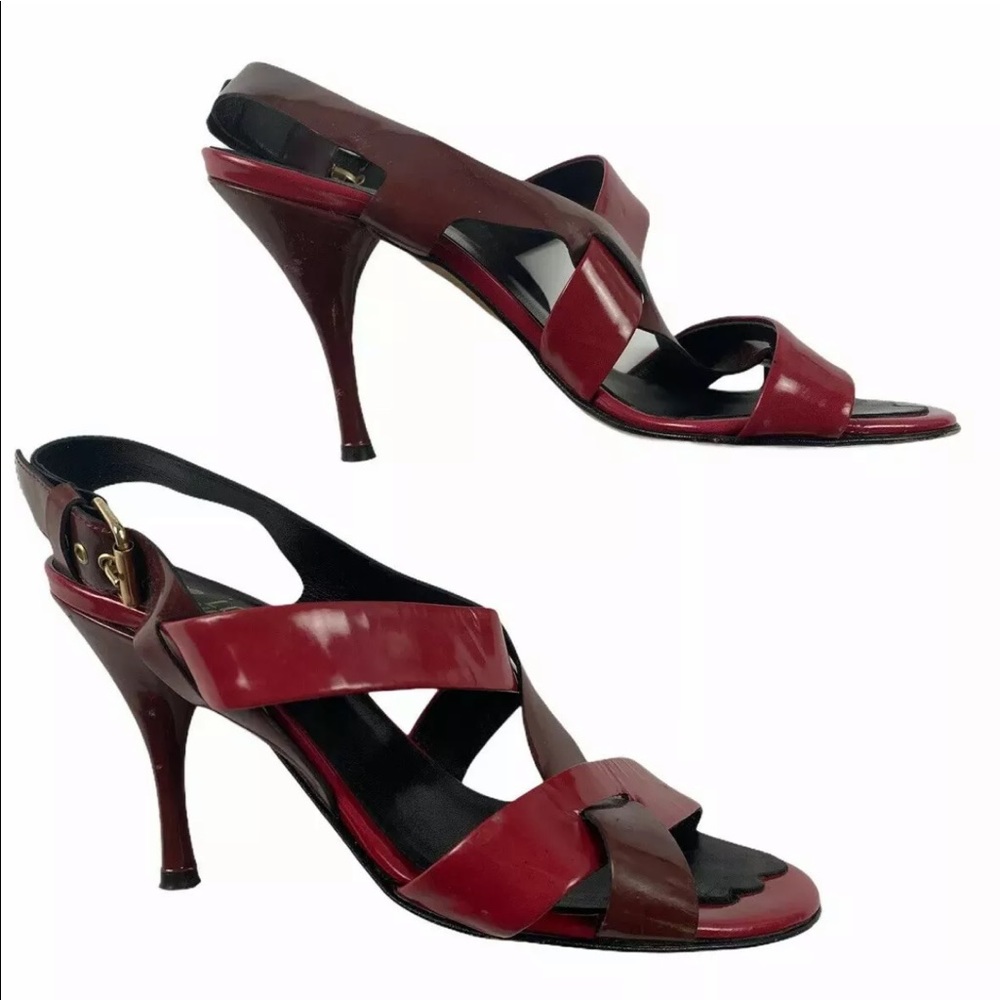 Love Moschino Red Patent Leather Heels Size 37/7.